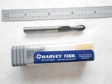 NEW HTC USA 1/4" DIA. X 2-1/2" OAL X 90 DEGREE 2 FLUTE SOLID CARBIDE  DRILL MILL