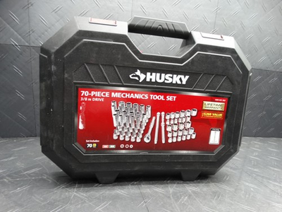 #ad Husky 3 8 in. Drive Mechanics Tool Set H70MTS3D 70 Piece $43.99