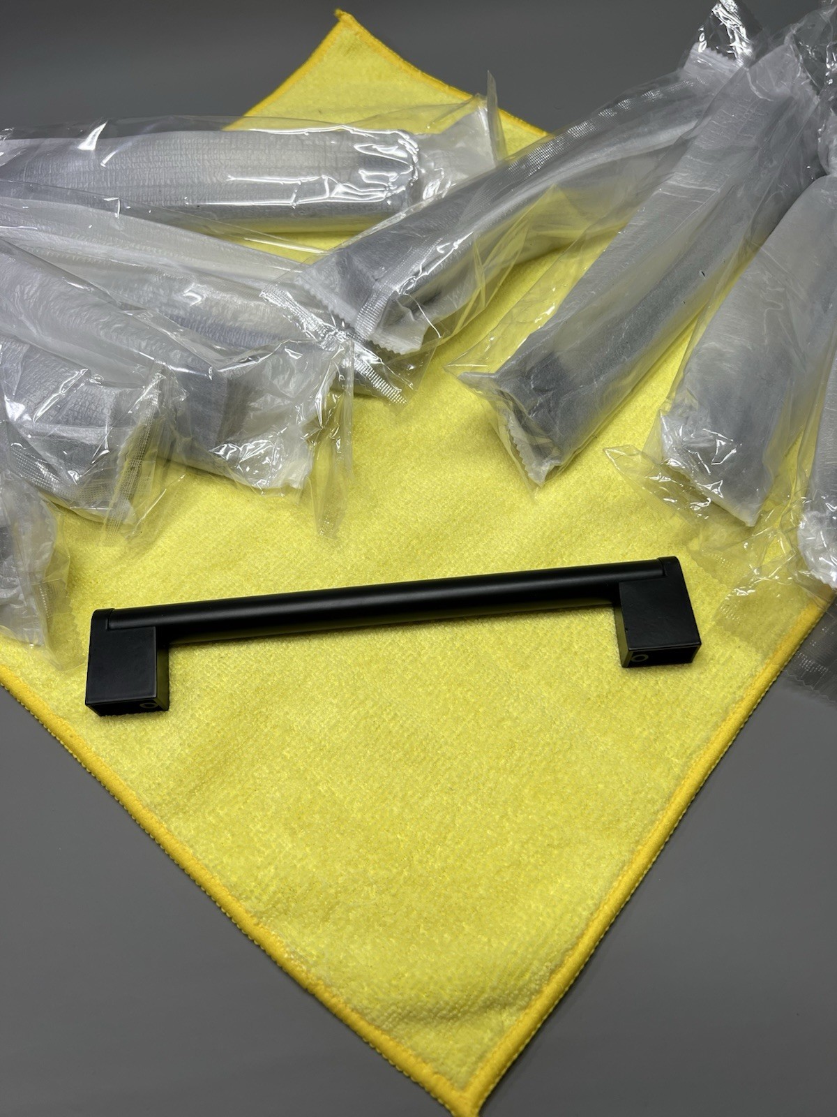 Matt Black Cabinet Pulls Handles 160mm Hole Centers For Kitchen Drawer Door Knob