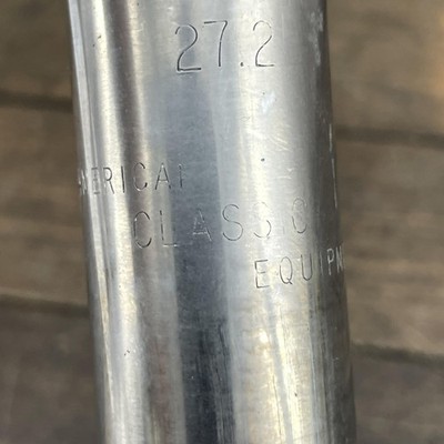 Tige De Selle American Classic Vintage – 27,2 X 240 Mm, Alliage Aluminium Argent, Occasion