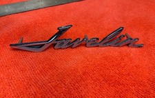 Vintage 1968-1974 Amc Javelin Script Front Fender Quarter Panel Emblem 3614686 Vintage 1968-1974 Amc Javelin Script Front Fender Quarter Panel Emblem 3614686