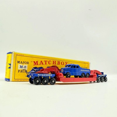 Matchbox Lesney M-6 200 Ton Transporter Pickfords Major Pack selten D Box