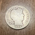 1908-D Barber Liberty Head Dime 90% silver Actual coin Fill Your Collection
