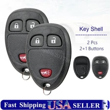 2 Replacement Remote Key Fob Shell Case 3B For 2007 - 2013 Chevrolet Silverado