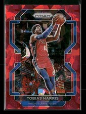 2021-22 Panini Prizm #145 Tobias Harris Red Ice Philadelphia 76ers