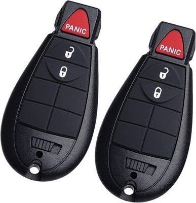 MechanMagic Key Fob Fobik Replacement Compatible for Dodge Ram 1500 Black 