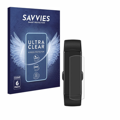 Savvies 6x Folie für Honor Band 5 Schutzfolie Displayschutz Display Schutz Klar