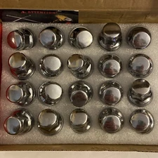 Reeauto 20 Chrome 12x1.5 Lug Nuts Closed End Mag Style for Lexus Toyota Tacoma