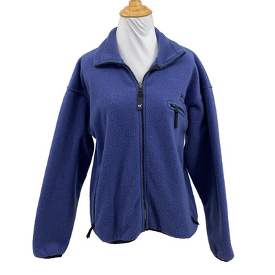 Helly Hansen Jacket Womens S Small Hyacinth Black Fleece Full Zip Pocket