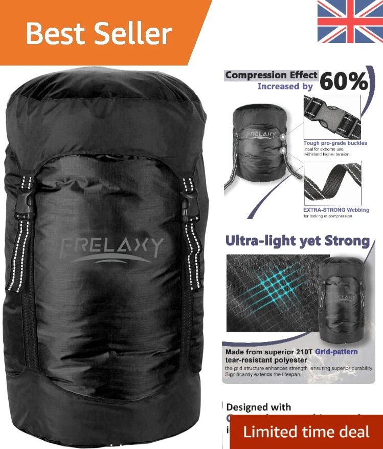 Space-Saving Compression Bag - Waterproof, Lightweight, Adjustable, 11L to 52L