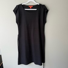 Joe Fresh Black Sheath Mini Dress Cap Sleeve Crew Neck Women’s S