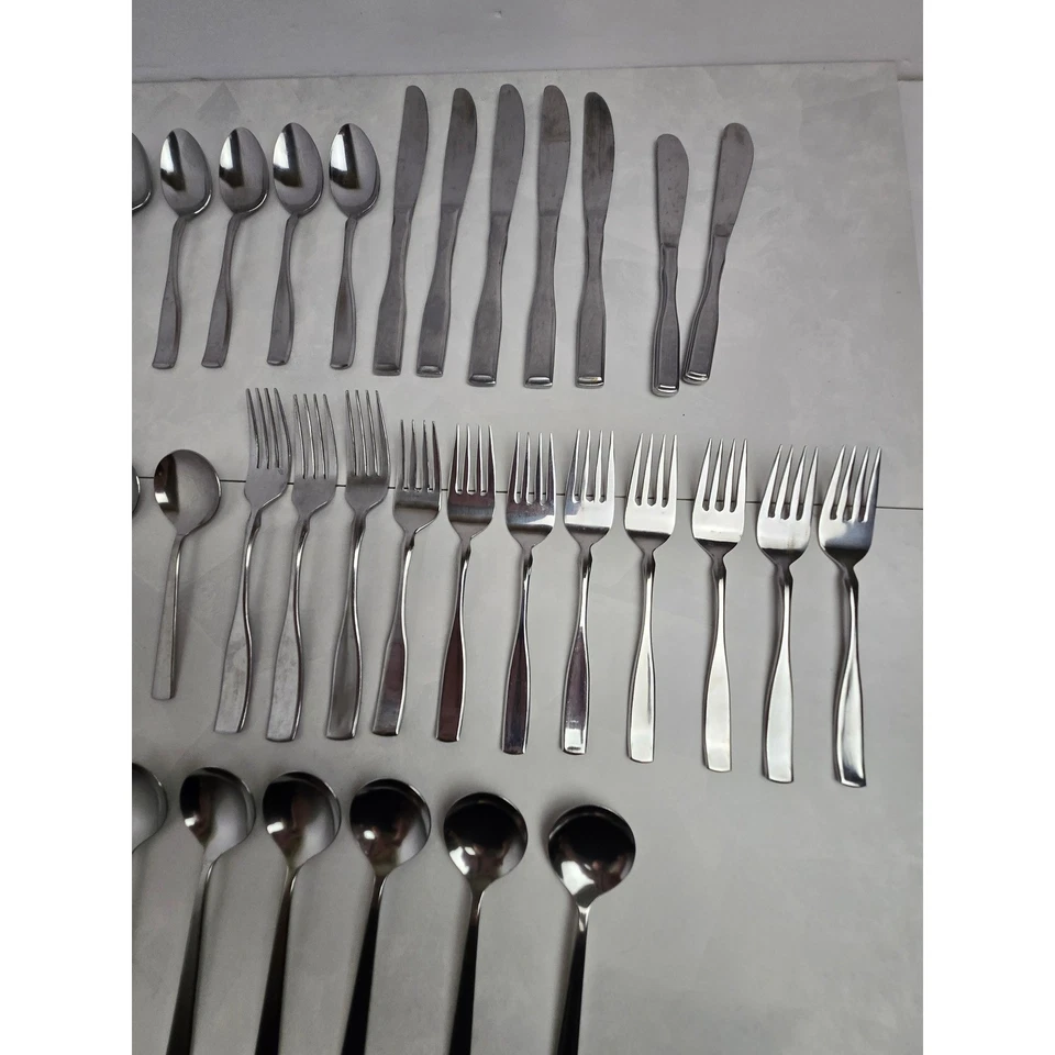 Delta Airlines ABCO Silverware 36pc Lot Forks Spoons Knives Vintage Stainless - Image 4 of 4