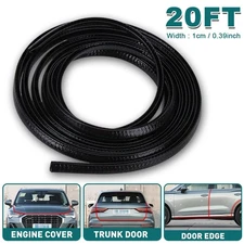 20 Feet Car Auto Rubber Seal Trim Molding Door Edge Lock Protector Weather Strip