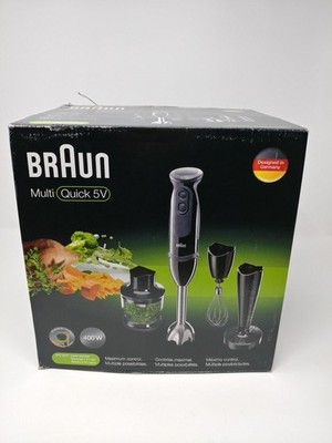BRAUN Multi Quick 5V 400W ブレンダー Braun MultiQuick 5V Hand Immersion Blender 400W Set Chopper Whisk