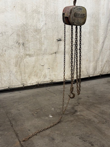 BUDGIT 2-TON USA SERIES HAND CHAIN HOIST 8263 SR 10FT CHAIN - Picture 1 of 10