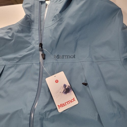 MARMOT Minimalist Pro Gore-Tex Jacket Mens L Blue Waterproof Lightweight Shell - Picture 10 of 13