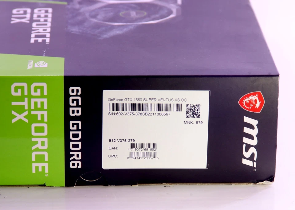 MSI NVIDIA GeForce GTX 1660 Super VENTUS XS OC 6GB GDRR6 Graphics Card - Image 3 of 4