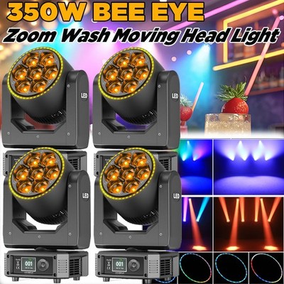 LED Zoom Moving Head Stage Light RGBW DMX Beam Wash Lighting DJ Disco Bar 7x50W