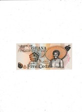 GHANA  5  CEDIS  1977  UNC
