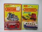 Matchbox Lesney Superfast SF17 Londoner & SF65 Airport Coach, blistercard