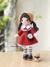 Jolie Crochet Doll, Handmade Amigurumi Doll, Cute Gift For Girls