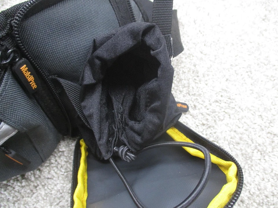 MalsiPree Perro Caminar Cintura Paquete Golosinas Bolsa Cinturón Bolso con Cuenco Reflectante Gris Foto 3 de 4