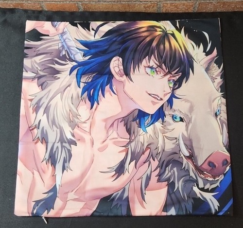 Anime Demon Slayer Two sides pillow cover Green 16 X 16 Inoske - Picture 2 of 2