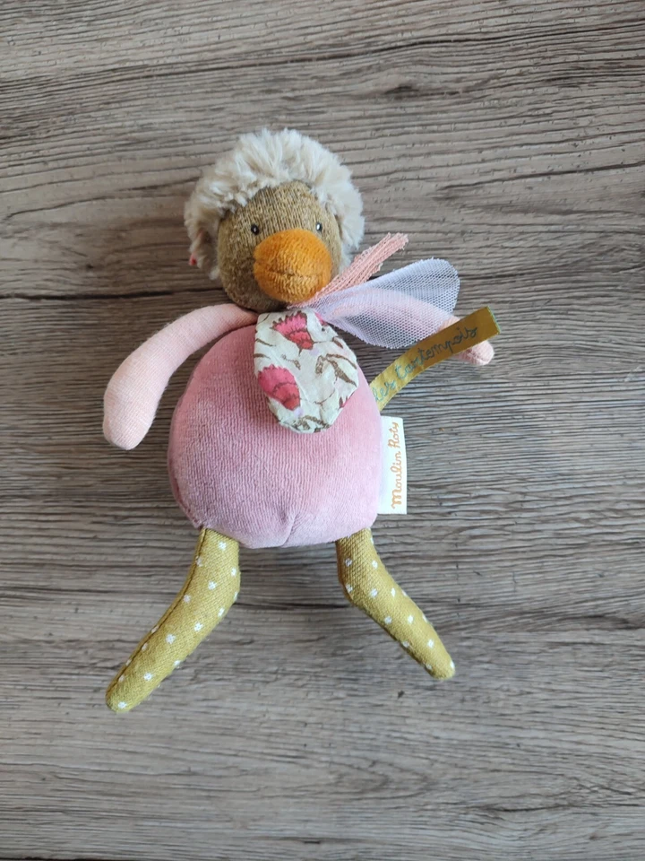 MOULIN ROTY DOUDOU HOCHET POULE "LES TARTEMPOIS " 20cm - Photo 1/1