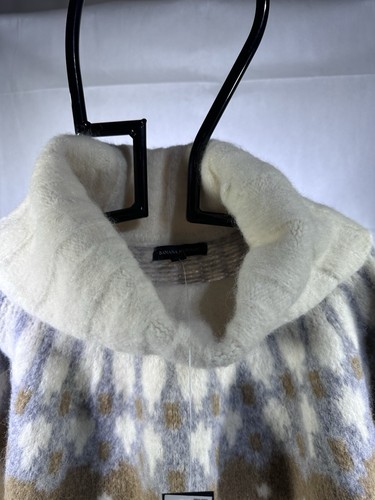 Banana Republic Ivory Bosque Alpaca Wool Fair Isle Sweater XXL - Picture 5 of 13
