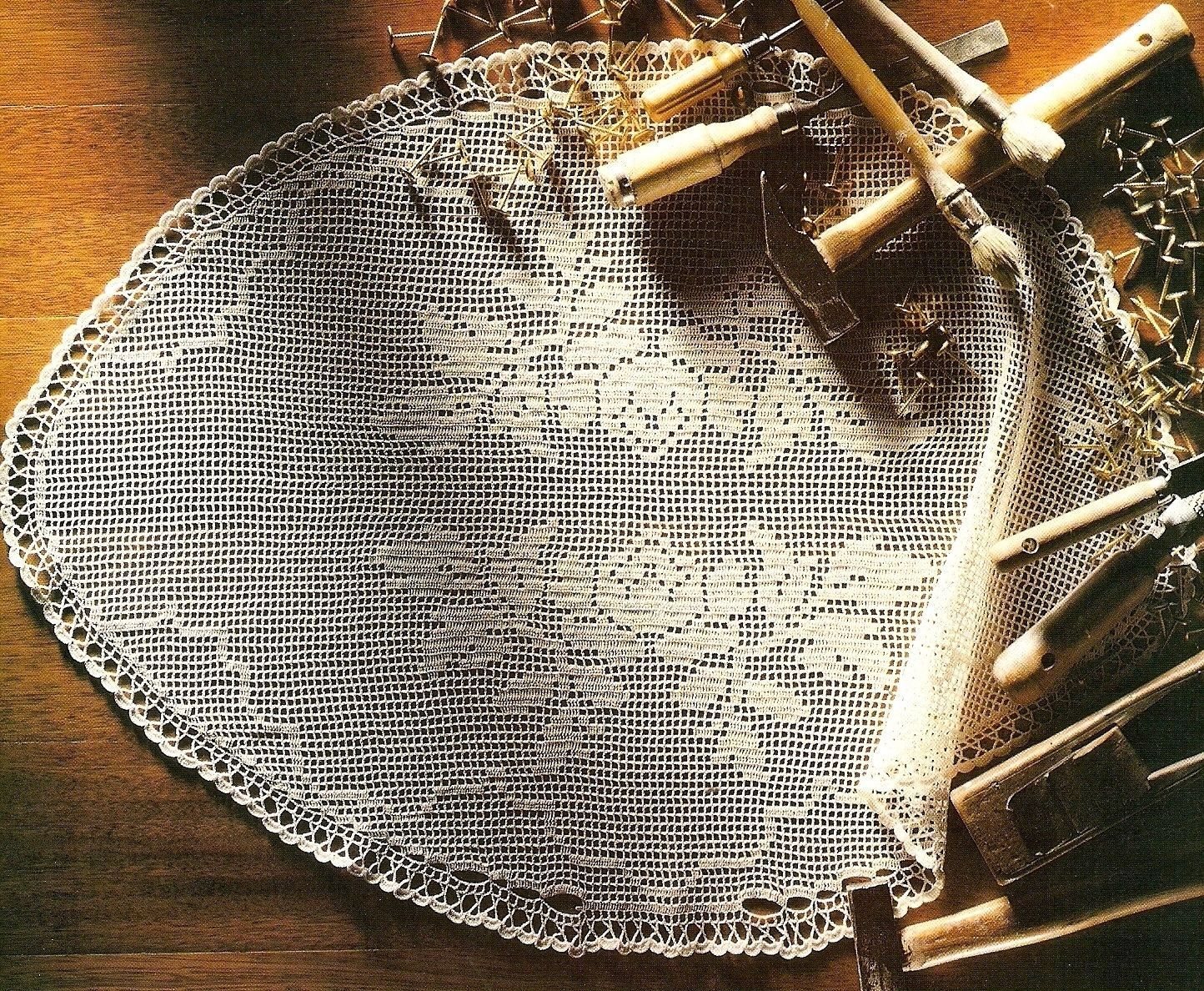 Filet Crochet Two Roses LOVELY Twin Roses Filet Doily/CROCHET PATTERN INSTRUCTIONS ONLY | eBay