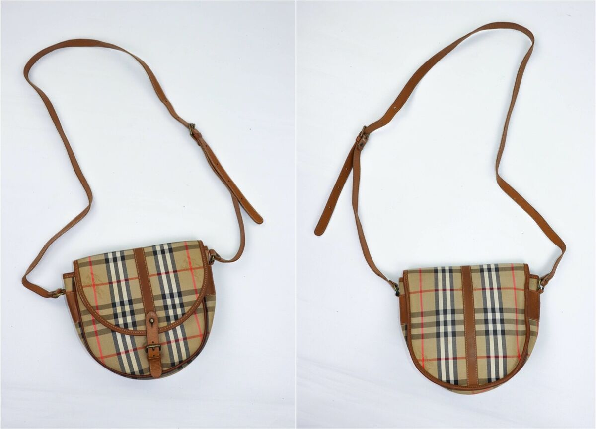 Burberry's Vintage 90s Made in England Beige Nova Check Burberry's Vintage 90s Made in England Beige Nova Check