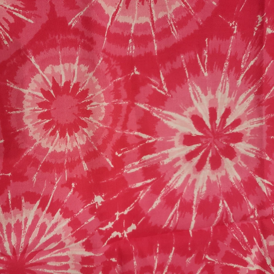 VTG Quilting Fabric 43" X 28" Springs Creative CP 38381 Tie Dye Hot Pink Cotton - Image 4 of 4