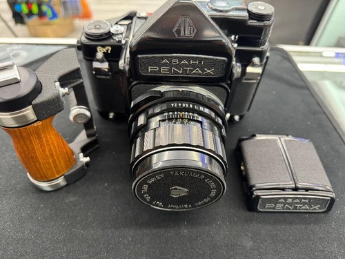 Pentax 6x7 Eye Level SMC Takumar 105mm f2.4 mit Taille Top Zustand! - Bild 5 von 5