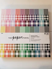 The Paper Studio Buffalo Check 12x12 Paper Pad  60 Designs 180 Sheets