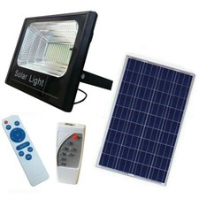 FARO LED CON PANNELLO SOLARE CREPUSCOLARE DA 25W-40W-60W-100W-200W-300W-400W