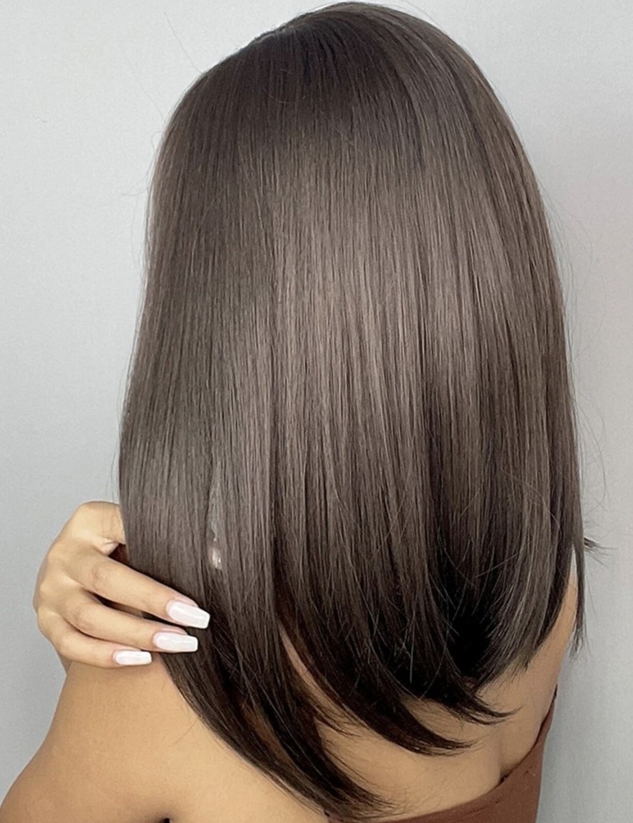 Perruque Synthétique Pixie Brun Foncé - Coupe Courte Avec Frange - Bonnet Moyen +4