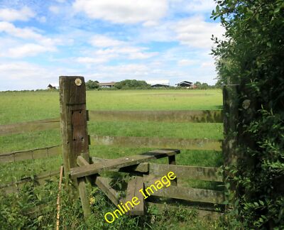 Photo 6x4 Footpath to College Farm Long Crendon The large scale map marks c2014