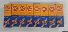 8 Vintage AC Delco Bougie Fire Ring 45 Spark Plugs w/Boxes