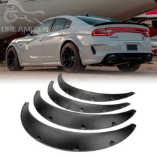 For Dodge Charger RT SRT 4.5" Extended Fender Flares Wide Body Kit Wheel Arches