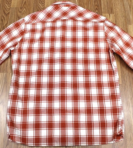 BROOKS BROTHERS ROTES FLEECEHEMD NORMALE PASSFORM 100 % BAUMWOLLE KARIERT Gr. LARGE, L - Bild 4 von 4