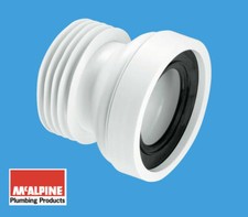McAlpine Straight Rigid WC Connector 4" 110mm - WC-CON1