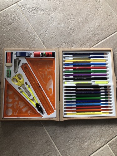 Estuche Escolar Madera Vintage Años Egb | eBay