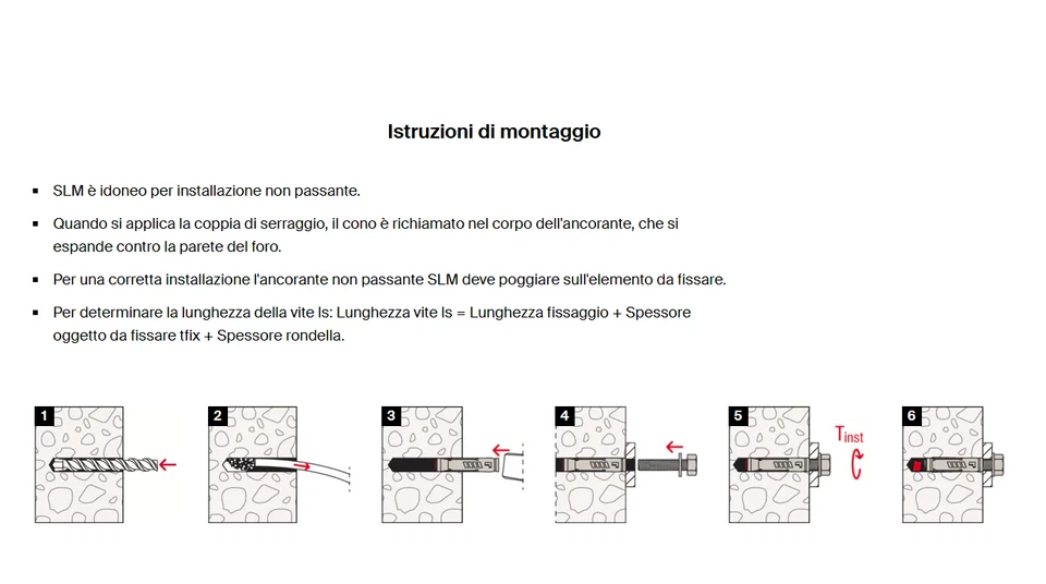 TASSELLI FISCHER SLM 6 SLM 8 SLM 10 SLM 12 ANCORANTE IN ACCIAIO ZINCATO - Immagine 3 di 4