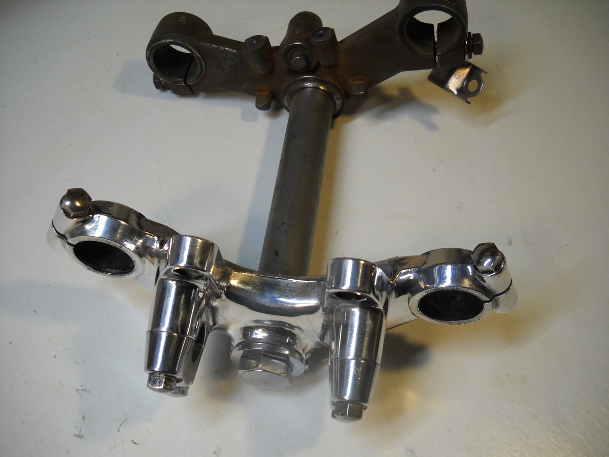 チルト3 1976 Kawasaki KZ400 44039-1011, 44039-064 Triple tree, POLISHED | eBay