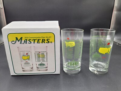 2014 Masters Commemorative Glass Set of 2 