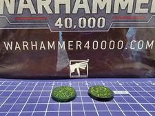Custom Pro Painted Energy Bases x2 25mm / 32mm Warhammer 40 Made to Order
