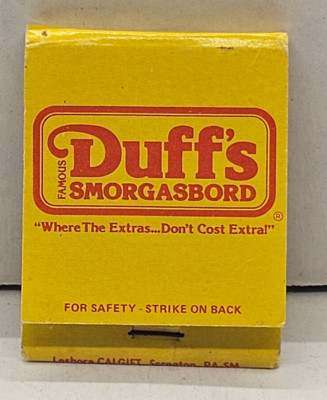 Matchbook Duffs Famous Smorgasbord