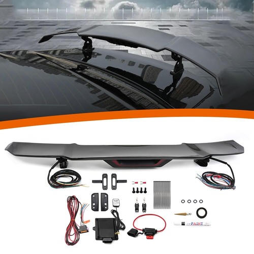 Automatic Adjustable ABS Carbon Fiber Spoiler Wing for Tesla model 3 2017-2024 - Picture 4 of 10