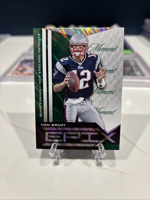 TOM BRADY 2010 PANINI EPIX MOMENT EMERALD PARALLEL #41 INVEST GOAT HOF MVP TB12