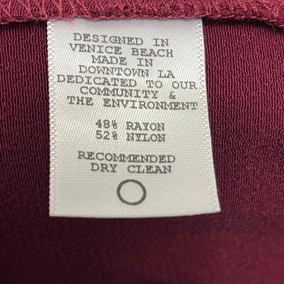 Flynn Skye Wrap Dress Size XS, Maroon - Image 4 of 4